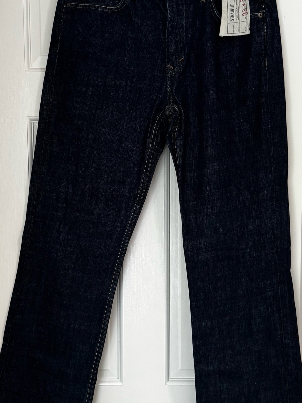 Banana Republic Straight Fit Jeans Men’s 33x32 Dark Wash 100% Cotton NWT